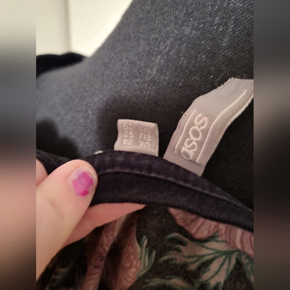 Asos Floral Top XXL Purple and Black - Picture 2 of 4